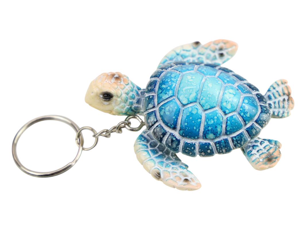 7cm Marble Turtle Key Ring