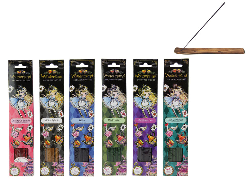 Wonderland Incense Sticks - 40pk With Holder