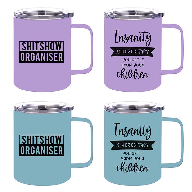 360ml Stainless Steel Mugs With Lid