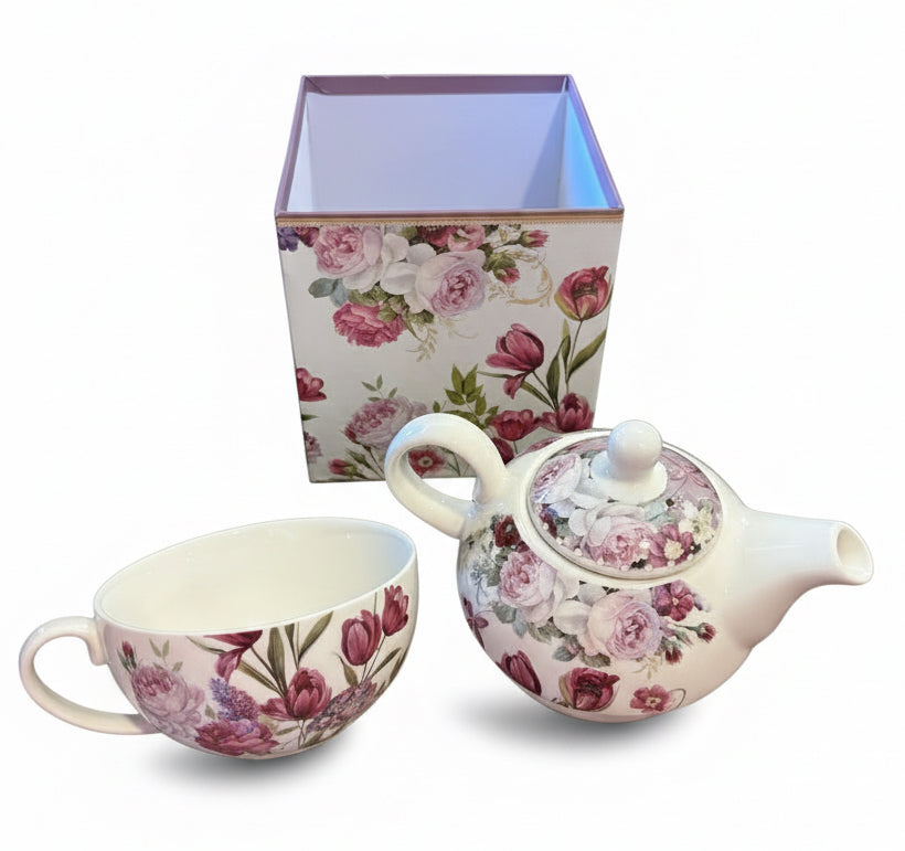 Red Tulip Tea For One Gift Set