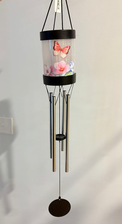 Solar Butterfly Wind Chimes