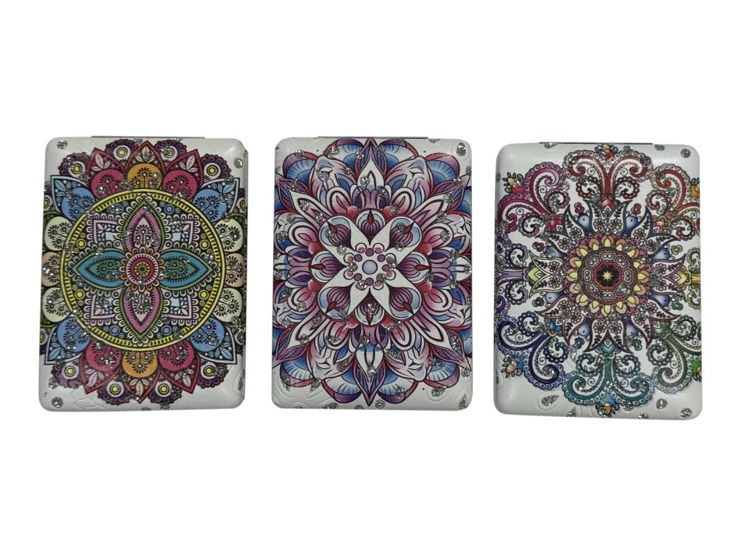8x6cm Rectangle Cosmetic Mirror With Mandala Design