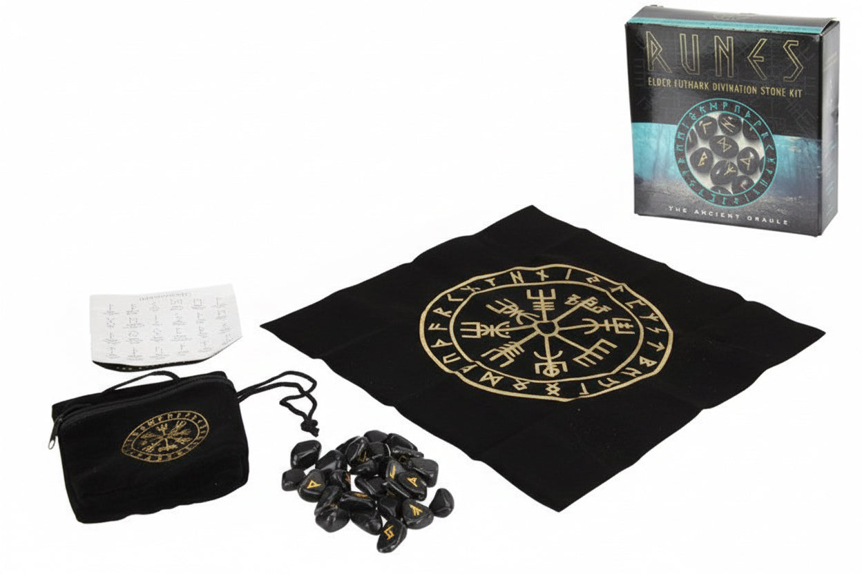 Elder Futhark Divination Rune Stone Kit