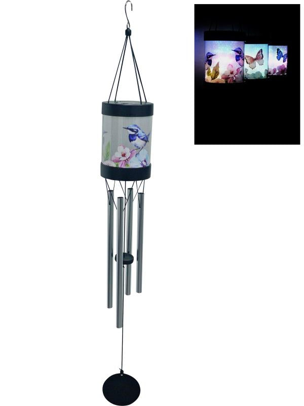 Solar Wren Bird Wind Chimes