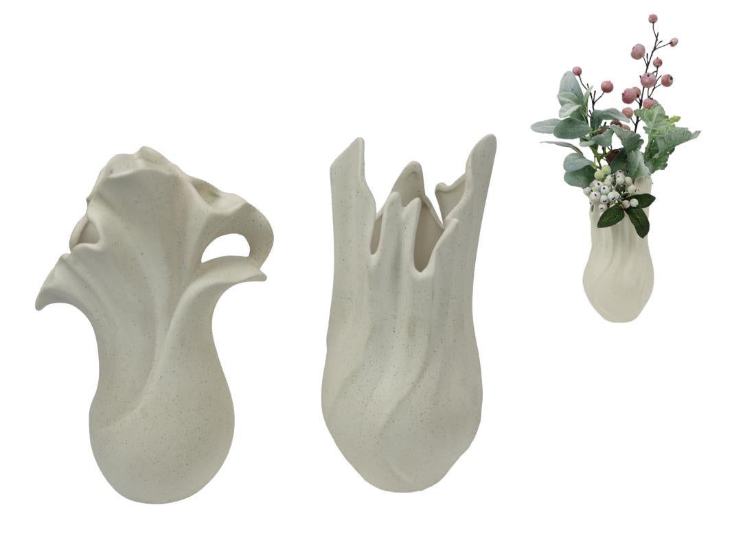 23cm Cream Ceramic Decorative Vase
