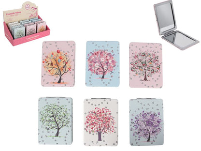 6x8.5cm Tree Design Cosmetic Mirrors - Randomly Picked