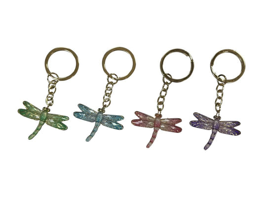 Sparkly Dragonfly Key Rings