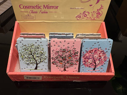 6x8.5cm Tree Design Cosmetic Mirrors - Randomly Picked