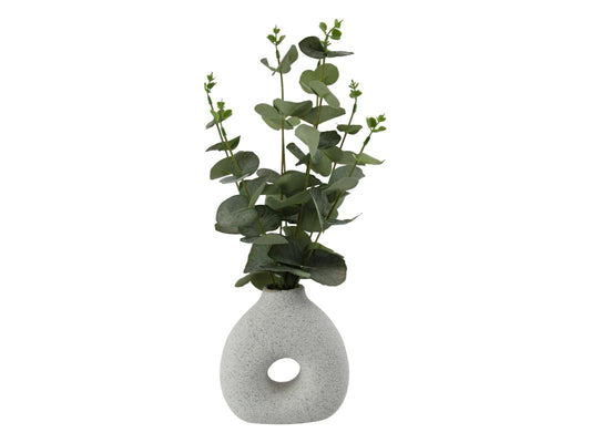42cm Artificial Eucalyptus Plant In Ceramic Pot